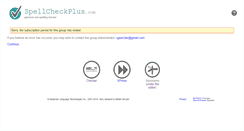 Desktop Screenshot of mcmaster.spellcheckplus.com
