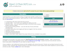 Tablet Screenshot of pro.spellcheckplus.com