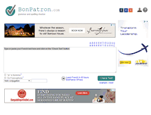 Tablet Screenshot of bonpatron.spellcheckplus.com