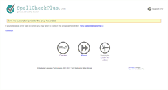 Desktop Screenshot of 212.spellcheckplus.com